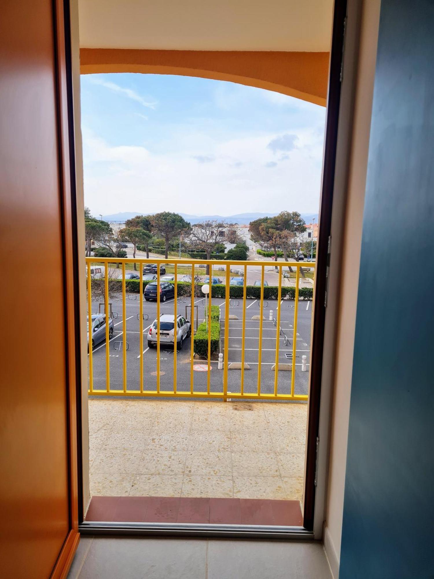 Appartement Vue Mer,Acces Direct Plage,Fibre,Clim,Parking Public Gratuit Ле-Баркарес Екстер'єр фото